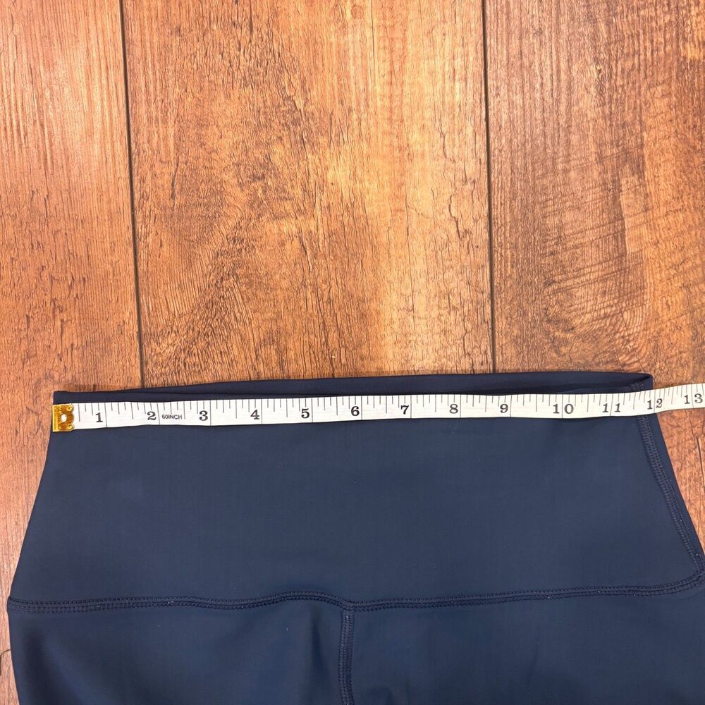 Alo Yoga Ripped Warrior Navy Blue Leggings Sz S High Waist Excellent Condition - Picture 5 of 7